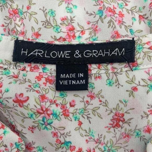 Harlow & Graham Floral Flowy Top Women’s Size Small - Picture 4 of 6